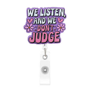 Portacredenciales Acrílico Brillante con Destellos, Retráctil, para Personal Médico y de Enfermería |   Duradero y a la Moda - Product Image 3