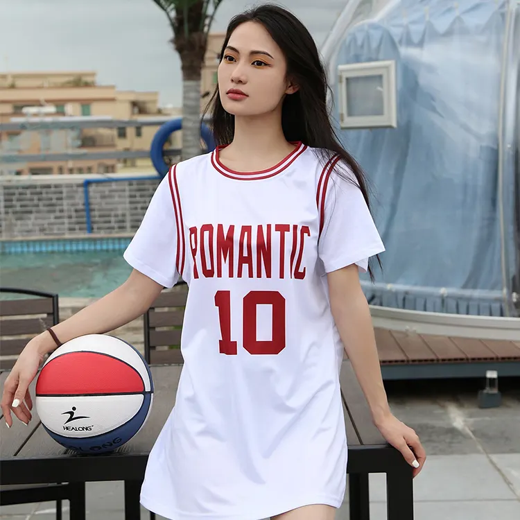 Robe de basket-ball sexy pour femmes, ensemble à paillettes scintillantes avec un design personnalisé