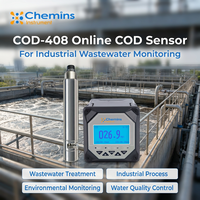 Analyseur numérique COD sans réactif UV254 en ligne avec nettoyage automatique RS485 4-20mA IP68 en acier inoxydable 316L haute précision pour