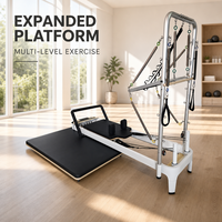 Machine de Pilates professionnelle de niveau expert avec plateforme à ressorts et système de poulies à cordes réglables pour la maison