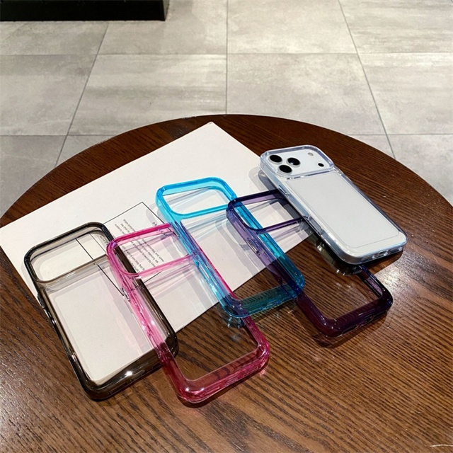 Original Transparent Phone Case for iPhone 17 Air 16 15 14 Pro Max Plus 13 12 Mini 11 16E 17Pro X XS XR Acrylic Armor Cover