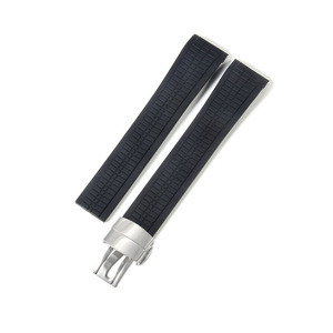 Bracelet en silicone à clous en acier pour Badafeili grenade 5164/5167, ceinture de <span class=keywords><strong>sport</strong></span> en caoutchouc noir pour hommes, 21mm - Product Image 1
