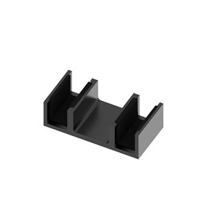 Dusche Cambridge Series Zweitüriges Bypass-Schiebe system Mattschwarz Doppels chiebe rahmenlose Glastür beschläge mit Rohr - Product Image 6