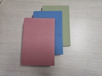 Carnet à couverture rigide en lin |   Carnet de croquis vierge en tissu en stock, prêt à être expédié, service de marquage à chaud de logo personnalisé