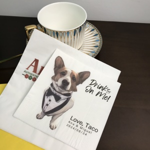 Serviettes d'impression de logo multicolores personnalisées professionnelles en usine Serviettes de boisson en barre d'<span class=keywords><strong>or</strong></span> et d'argent pour la Saint-Valentin - Product Image 5
