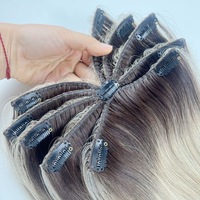 Extensions de cheveux alignées sur les cuticules en gros, extensions de cheveux humains à clip araignée, extensions de cheveux vierges Remy, extensions de cheveux à clip poulpe