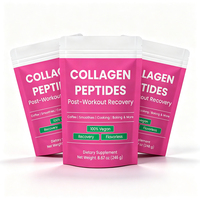 Poudre de collagène en sachets individuels sans sucre, sans gluten, saveur et dosage personnalisés pour la beauté et le bien-être quotidiens, OEM