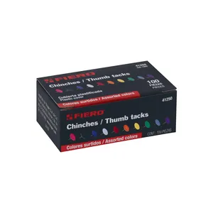 FIERO 10 colori assortiti puntine in scatola 10 unità con puntine 100 - Product Image 4
