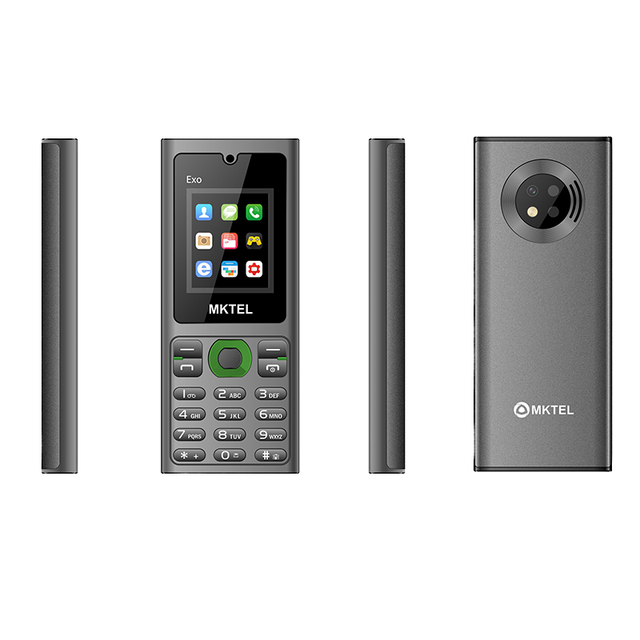 MKTEL EXO Feature Phone 1.77inch Colored Display Dual SIM Card Strong Torch Senior Mobile Dual Standby Used Bar Camera Gaming
