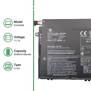Batería para ordenador portátil Damaite 45,5Wh E480 L17C3P51 para Lenovo ThinkPad E485 E495 E580 E585 E490 E590 E595 01AV446 - Product Image 1
