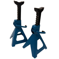 Support d'essieu en acier soudé, lot de 2, réglage rapide de la hauteur, 27,5-42,5 cm pour véhicule