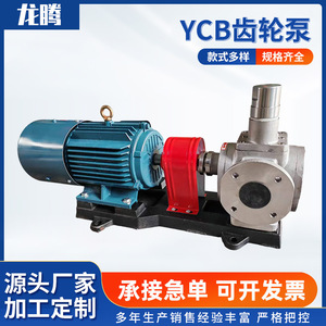 Bomba de engranajes Ycb de acero inoxidable 304, bomba rotativa eléctrica para aceite, combustible, lubricante y fluido de corte - Product Image 5