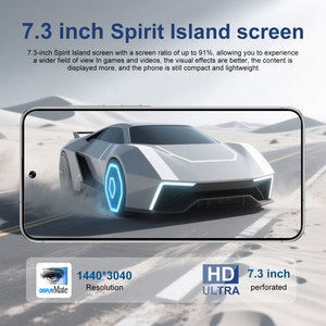 GlobalHotSale A56 โทรศัพท์มือถือจอ 7.3 นิ้ว รองรับ 2 ซิม 5G ขายส่ง พร้อมระบบจดจำใบหน้า หน้าจอเต็มรูปแบบ ปลดล็อคด้วยลายนิ้วมือ โทรศัพท์มัลติมีเดียสำหรับเล่นเกม - Product Image 3