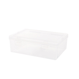 Transparent Storage Box PP <b>Plastic</b> Flip Top Desktop Jewelry Organizer Small Parts Container 701 Model - Product Image 4