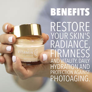 Crema Revitalizante con Ácido 3-O-Etil Ascórbico y Palmitato de Ascorbil, Vitamina C Antioxidante para Todo Tipo de Piel - Product Image 2