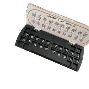 Dental Orthodontic Metal <b>Brackets</b> 345 with Hooks Square Wire Arch Mesh Base Engraving Boxed Teeth Straightening Accessory - Product Image 2