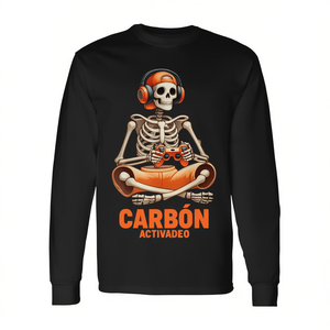 T-shirt à manches longues Skeleton Gaming pour garçons et hommes, costume d'Halloween, design amusant pour les joueurs de jeux vidéo - Product Image 2