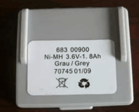 Batterie de télécommande Ni MH 3.6V 1.8Ah pour Autec 68300900