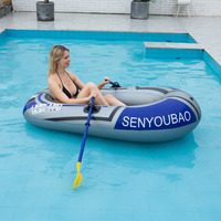Flotteur Tube Pvc Flotteur Gonflable De Pêche Bateau Rempli D'air Avec Palettes Heavy Duty Voyage En Plein Air Enfants Piscine 2 Personne Bateau Flottant