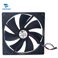 Elektrischer DC 180x180x25mm Axiallüfter 12/24V Kugellager 70000 Stunden Lebensdauer Kunststoffblätter PWM OEM ODM Luftkühlventilator