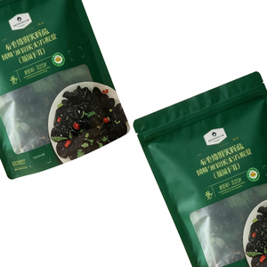 Bolsa de Fondo Plano Personalizada de Fábrica con Ventana Transparente de Grado Alimenticio, Resellable, para Almacenamiento de Hongos Secos y Alimentos Deshidratados - Product Image 4