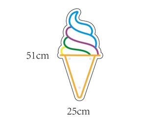 Luz led de neón para helados, señal de negocios para tienda, ventana, decoración, envío directo, fábrica mate - Product Image 6