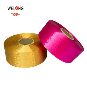Factory Stock Polyester Filament FDY Colored Dyed Bright FDY Fabric Knitting Yarns