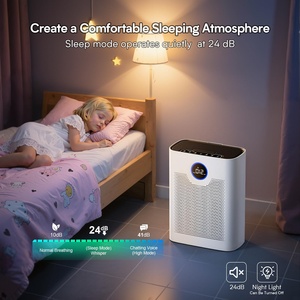 Purificateurs d'air pour la maison, grandes pièces jusqu'à 2200 pieds carrés. Purificateur d'air pour animaux domestiques avec filtre lavable, affichage PM 2.5, purificateur d'air pour chambre à coucher - Product Image 5