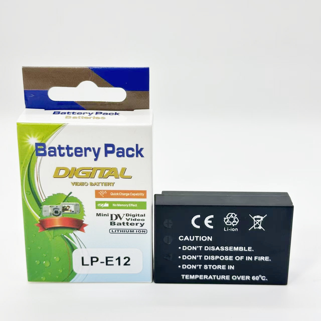 For LP-E12 1200mAh 7.4V Rechargeable Camera Battery for EOS-M M2 100D Rebel SL1-in Stock