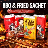 Sacs isothermes commerciaux en aluminium pour plats à emporter, résistants à l'huile, pour brochettes, poulet frit et autres aliments