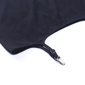 Mini abito in tinta unita Spandex con stampa leopardata a <span class=keywords><strong>maniche</strong></span> <span class=keywords><strong>lunghe</strong></span> vita naturale eco-friendly Club attillato con calze Design Sexy - Product Image 3