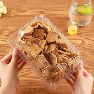 Einweg-Quadratbehälter Klare Klappbare Kunststoff-Verpackungsbox für Obst Kuchen Kunststoff-Lebensmittelboxen - Product Image 3