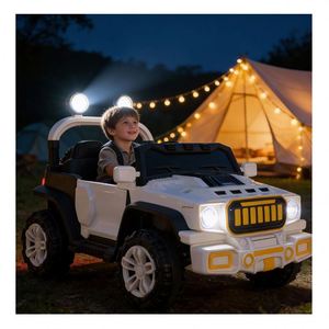 Children Electric Flash Beam Car Dual 390 Motor 12V7Ah Battery MP3 Music <b>Player</b> 4 Wheels App Dashboard for Swing <b>USB</b> Ride - Product Image 4