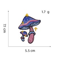 Patch brodé thermocollant fait main pour fille, série rose, motif mode