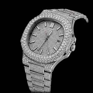 Montre Hip Hop en Moissanite Quartz, Étanche et Résistante aux Rayures, Bijou Homme Iced Out pour Streetwear, Fête et Cadeau – Offre Spéciale - Product Image 2