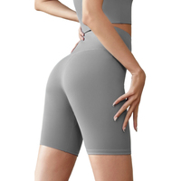 Shorts de compression taille haute Peach Butt à haute élasticité, sensation seconde peau, pour le yoga et la course, pour femme