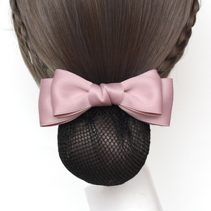 Filet <span class=keywords><strong>à</strong></span> cheveux professionnel ShanHai pour hôtesse de l'air, infirmière, femme de banque, avec nœud, accessoires pour cheveux, pince <span class=keywords><strong>à</strong></span> cheveux, serre-tête - Product Image 5