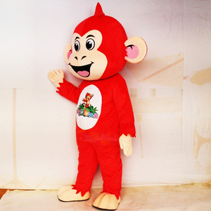 Mascotte fabricant quantité minimale <span class=keywords><strong>de</strong></span> commande 1PC personnalisé Halloween noël <span class=keywords><strong>Jungle</strong></span> Animal rouge singe dessin animé personnage marque mascotte Costume pour les ventes - Product Image 5
