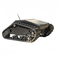 Châssis de robot électrique sur chenilles télécommandé pour détecteur de gaz et capteur environnemental, plateforme mini-robotisée UGV