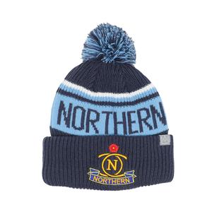 Chapeau beanie chaud personnalisé en acrylique tricoté jacquard avec broderie de logo d'entreprise pour adultes unisexes - Product Image 2