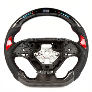 <span class=keywords><strong>Volante</strong></span> <span class=keywords><strong>Deportivo</strong></span> de Fibra de Carbono Real con LED de Velocidad RPM para Chevrolet <span class=keywords><strong>Chevy</strong></span> Camaro 2007-2013, <span class=keywords><strong>Volante</strong></span> de Cuero Negro - Product Image 2