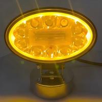 Phare de travail LED ovale super lumineux, blanc et ambre, double couleur, faisceau combiné spot et large, étanche pour camion tout-terrain et SUV