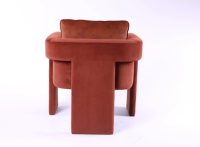 Mobilier design moderne pour la maison Fauteuil en tissu velours Forme unique Fauteuil de salon