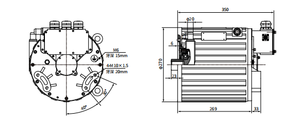 Motor de Alto Rendimiento de 336V con Torque de 350Nm, Apto para Vehículos de 5.3m - Product Image 3