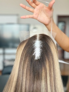Peluca Mini de Cabello Humano Virgen Europeo con Frente de Encaje para un Aspecto Natural y Voluminoso - Product Image 3