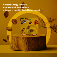 Poudre de café minceur à marque privée avec formule naturelle de Ganoderma, bénéfique pour les adultes, stimule l'énergie, aide à la perte de poids