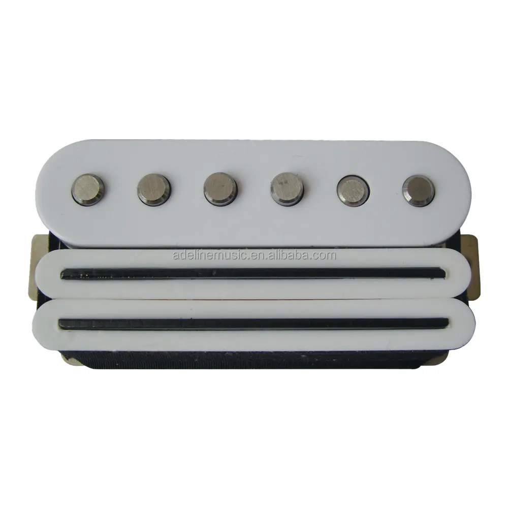 3 Coils Humbucker Guitar Pickup Multi Function Combined in white color with splitting output wire