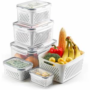 Food Grade PP+<b>SILICON</b> RING Injection Molded Microwave Airtight <b>Waterproof</b> Freezer Safe Multifunction Kitchen Food Storage - Product Image 1