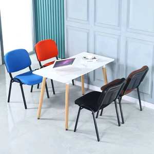 Chaise de conférence et de formation à cadre métallique pour salle de réunion, bureau et hôtel, prix usine - Product Image 6