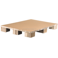 Ondulé en Carton Comprimé Palette de Papier Avec Panneau En Nid D'abeille Topdeck Noyau De Porte En Nid D'abeille Emballage Planches Remplisseurs Avec EVA